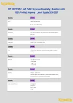 IST 195 TEST &num;1 Jeff Rubin Syracuse University &vert; Questions with&NewLine;100&percnt; Verified Answers &vert; Latest Update 2026&sol;2027