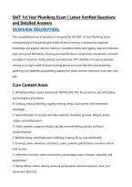 SAIT 1st Year Plumbing Exam &vert; Latest Verified Questions &NewLine;and Detailed Answers 