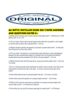 Ga Septic Installer Exam 2027 Paper Answers And Questions Rated A&period;pdf