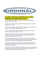 Ga Septic Installer Updated 2027 Actual Answers And Questions Rated A&period;pdf