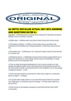 Ga Septic Installer Actual 2027 Sets Answers And Questions Rated A&period;pdf