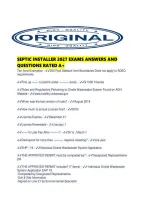 Septic Installer 2027 Exams Answers And Questions Rated A&period;pdf
