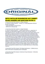 Septic Installer Washington 2027 Correct Exams Answers And Questions Rated A&period;pdf