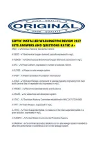 Septic Installer Washington Review 2027 Sets Answers And Questions Rated A&period;pdf