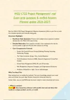 WGU C722 Project Management  real Exam prep questions & verified Answers &lpar;Newest update 2026-2027&rpar;&NewLine;&NewLine;