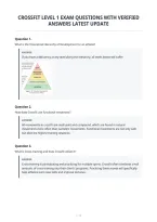Crossfit Level 1 Exam Questions With Verified&NewLine;Answers Latest Update&NewLine;