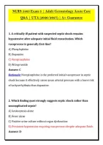 NURS 5463 Exam 3 Adult Gerontology Acute Care &lpar;PDF&rpar; &vert; UTA Q&A &vert; 2026&sol;2027 Edition