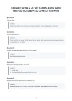 Crossfit Level 2 Latest Actual Exam With&NewLine;Verified Questions & Correct Answers