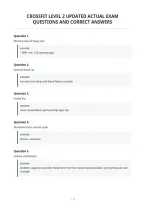 Crossfit Level 2 Updated Actual Exam&NewLine;Questions And Correct Answers