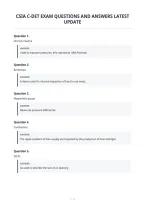 Csia C-Det Exam Questions And Answers Latest&NewLine;Update&NewLine;
