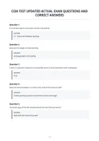 Csia Test Updated Actual Exam Questions And&NewLine;Correct Answers&NewLine;