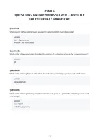 Csmls&NewLine;Questions And Answers Solved Correctly&NewLine;Latest Update Graded A&plus;