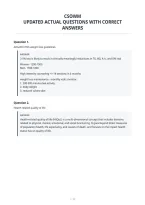 Csowm&NewLine;Updated Actual Questions With Correct&NewLine;Answers