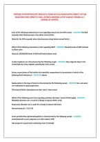 Portage Pathophysiology Module 8  Exam &lpar;Actual Exam&rpar; With Correct Actual &NewLine;Questions And Correctly Well Defined Answers Latest Already Graded A&plus; &vert; &NewLine;Verified By Experts &period;