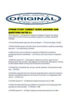 Cpmsm Study Correct Guide Answers And Questions Rated A&period;pdf