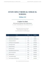ATI RN ADULT MEDICAL SURGICAL NURSING EDITION 12&period;0 ACTUAL EXAM 2026 &vert; Complete Test Bank &vert; 500 Questions &vert; Verified Answers & Rationales &vert; Pass Guaranteed - A&plus; Graded&NewLine;&NewLine;