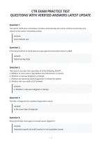 Ctr Exam Practice Test&NewLine;Questions With Verified Answers Latest Update