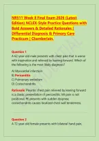 NR601 Week 4 Midterm Exam 2026 &lpar;Due August 2nd&rpar; &ndash; Questions 1-150 with Verified Answers & Rationales &lpar;Instant PDF&rpar;