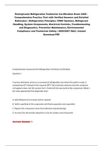 Pennsylvania Refrigeration Technician Certification Exam 2026&colon; Practice Questions & Study Guide