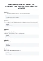 Cyberark Defender And Sentry Level&NewLine;Flashcards Expected Questions With Verified&NewLine;Answers&NewLine;