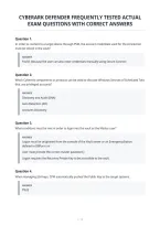 Cyberark Defender Frequently Tested Actual&NewLine;Exam Questions With Correct Answers