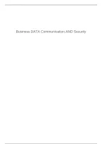 Business Data Communication and Security &vert; Study Guide & Key Concepts Review