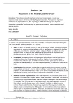 Business Law Touchstone 2 &vert; Did Jim and Laura Buy a Car&quest; Contract Law Case Analysis & Assignment Guide