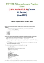 ATI TEAS 7 Comprehensive Practice Exam &vert; Full-Length Practice Questions&comma; Answers & Exam Review 2026&sol;2027&NewLine;