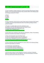 ATI RN Assessment Level 1 Form B &vert; Practice Questions&comma; Answers & Nursing Exam Review 2026&sol;2027
