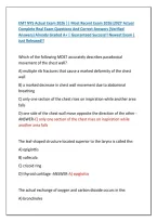 EMT NYS Actual Exam 2026 &vert;&vert; Most Recent Exam 2026&vert;2027 Actual &NewLine;Complete Real Exam Questions And Correct Answers &lpar;Verified &NewLine;Answers&rpar; Already Graded A&plus; &vert; Guaranteed Success&excl;&excl; Newest Exam &vert; &NewLine;Just Released&excl;&excl; 