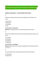 ARDMS OB&sol;GYN Registry actual Exam 2026&sol;2027 &vert; Complete &NewLine;Practice Questions&comma; Correct Answers & Detailed Rationales 