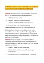 ATI Med-Surg midterm Exam &vert; Complete Practice QUESTIONs&comma; &NewLine;Correct Answers & Detailed Rationales &lpar;2026&sol;2027&rpar; 