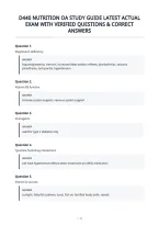 D440 Nutrition Oa Study Guide Latest Actual&NewLine;Exam With Verified Questions & Correct&NewLine;Answers&NewLine;