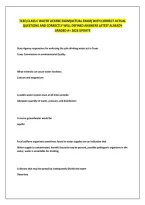 Tceq Class C Water License Exam&lpar;Actual Exam&rpar; With Correct Actual &NewLine;Questions And Correctly Well Defined Answers Latest Already &NewLine;Graded A&plus; 2026 Update