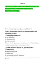 Arkansas Contractor Business & Law Exam Prep 2026 &NewLine;Questions With Verified Answers Detailed &NewLine;Rationales Graded A&plus; 