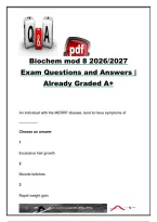 BIOCHEMISTRY EXAM COMPLETE PACKAGE DEAL