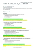 NSG 524 Mental Health Nursing Exam 1&colon; 100 Practice Questions &lpar;PDF&rpar; &vert; 2026&ndash;2027 &vert; Herzing University