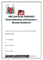 CBC 2nd Exam 2026&sol;2027 &vert; 7 Exam Questions & 35&plus; Key Terms with Answers &vert; Community Corrections&comma; Probation&comma; Parole & Criminal Justice