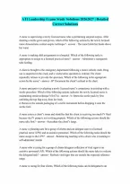 ATI Leadership Exams 20262027 Certified Solutions Questions and Answers 100 Pass