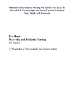 Ricci Maternity and Pediatric Nursing 3rd Edition &vert; Test Bank&comma; Practice Questions & Answers&comma; Exam Review 2026&sol;2027