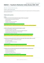 NSG 524 Mental Health Nursing&colon; Psychiatric Medication Safety Review &ndash; 90 Practice Questions &lpar;PDF&rpar; &vert; 2026&ndash;2027 &vert; Herzing University