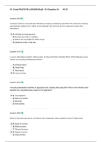 CompTIA Security&plus; SY0-701 Exam 2026&sol;2027 &vert; 91 Practice Questions&comma; Answers & Certification Exam Review