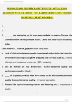 BUSN 501 Exam 3 2026&sol;2027 &vert; Business Study Guide&comma; Practice Questions&comma; Verified Answers & Exam Review