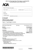 AQA A-Level Psychology Paper 2 Psychology in context May 2026 &NewLine;Combined Question Paper and Mark Scheme