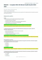 NSG 524 Mental Health Nursing Complete Study & Exam Prep Bundle&colon; 200 Practice Questions &lpar;PDF&rpar; &vert; 2026&ndash;2027 &vert; Herzing University