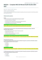 NSG 524 Mental Health Nursing Complete Study & Exam Prep Bundle&colon; 200 Practice Questions &lpar;PDF&rpar; &vert; 2026&ndash;2027 &vert; Herzing University