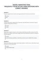 Digital Marketing Final&NewLine;Frequently Tested Actual Exam Questions Withcorrect Answers