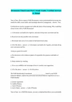 Divemaster Final Exam A part 2 Complete Questions and Verified Answers