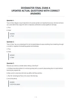 Divemaster Final Exam A&NewLine;Updated Actual Questions With Correct&NewLine;Answers