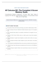AP Calculus BC&colon; The Complete 5-Scorer Mastery Guide 2026-2027&colon; Series Tests&comma; Taylor Polynomials&comma; Polar & 10 Full FRQs with Rubrics